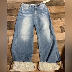 NWT Driftwood Charlie Cuff Jeans-‎ 27x25